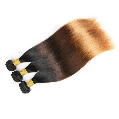 Colored Hair Closure With Bundles Thick and Full No Shedding No Tangle